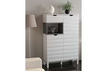 Hejde TV-Benk 180 cm - Hvit/Grå - Møbler - TV- & Mediamøbler - TV-møbelsett