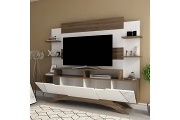 Hejde TV-møbelsett 149 cm - Brun/Hvit - Møbler - TV- & Mediamøbler - TV-møbelsett