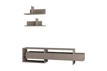 Homitis TV-benk med Vegghyller - Møbler - TV- & Mediamøbler - TV-møbelsett