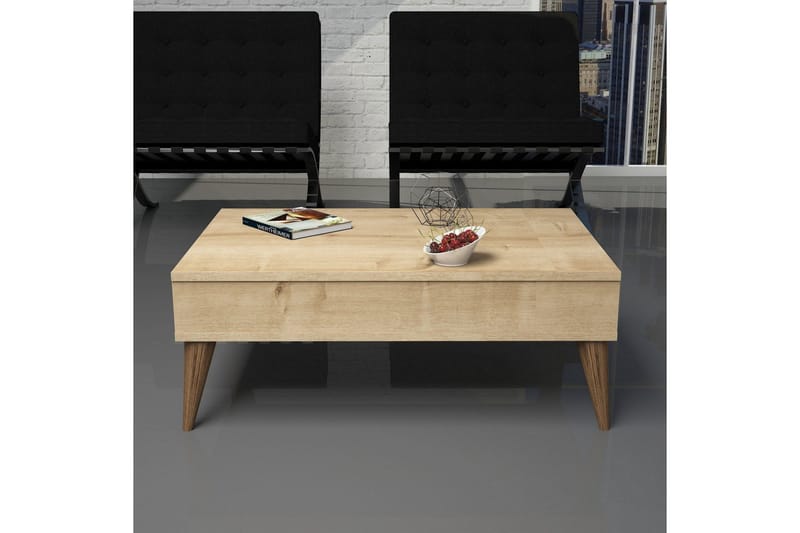 Hoptrup Stuesett 150 cm - Eik/Brun - Møbler - TV- & Mediamøbler - TV-møbelsett