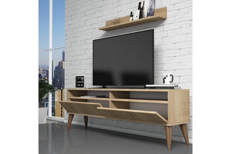 Hoptrup TV-møbelsett 150 cm - Eik - Møbler - TV- & Mediamøbler - TV-møbelsett