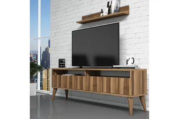 Hoptrup TV-møbelsett 150 cm - Valnøtt/Brun - Møbler - TV- & Mediamøbler - TV-møbelsett