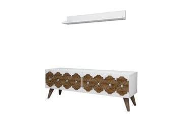 Hovdane TV-Benk 120 cm - Hvit - Møbler - TV- & Mediamøbler - TV-møbelsett
