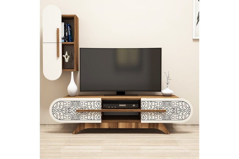 Hovdane TV-Benk 145 cm - Brun - Møbler - TV- & Mediamøbler - TV-møbelsett