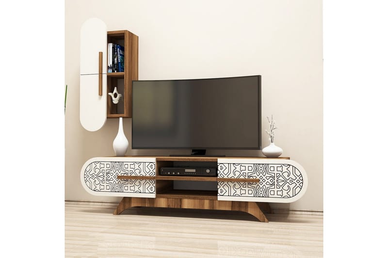 Hovdane TV-Benk 145 cm - Brun - Møbler - TV- & Mediamøbler - TV-møbelsett