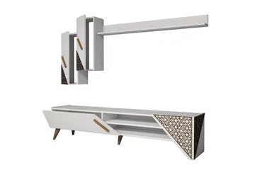 Hovdane TV-Benk 180 cm - Hvit - Møbler - TV- & Mediamøbler - TV-møbelsett