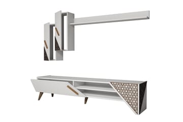 Hovdane TV-Benk 180 cm - Hvit - Møbler - TV- & Mediamøbler - TV-møbelsett