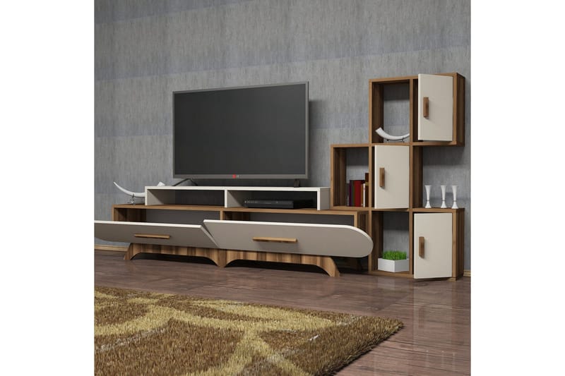 Hovdane TV-Benk 205 cm - Brun - Møbler - TV- & Mediamøbler - TV-møbelsett