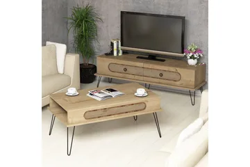 Hovdane TV-møbelsett 145 cm - Brun/Eik - Møbler - TV- & Mediamøbler - TV-møbelsett