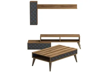 Hovdane TV-møbelsett 150 cm - Brun - Møbler - TV- & Mediamøbler - TV-møbelsett