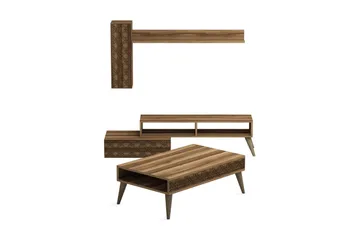 Hovdane TV-møbelsett 150 cm - Lysebrun - Møbler - TV- & Mediamøbler - TV-møbelsett