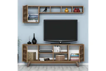 Hovdane TV-møbelsett 160 cm - Brun - Møbler - TV- & Mediamøbler - TV-møbelsett