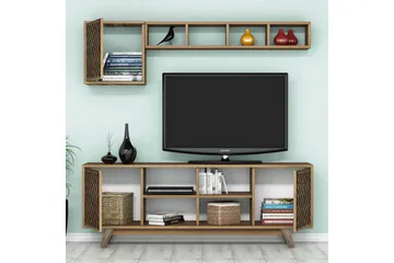 Hovdane TV-møbelsett 160 cm - Brun - Møbler - TV- & Mediamøbler - TV-møbelsett