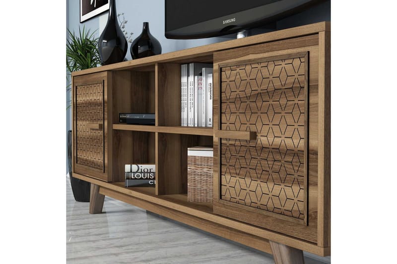 Hovdane TV-møbelsett 160 cm - Brun/Eik - Møbler - TV- & Mediamøbler - TV-møbelsett