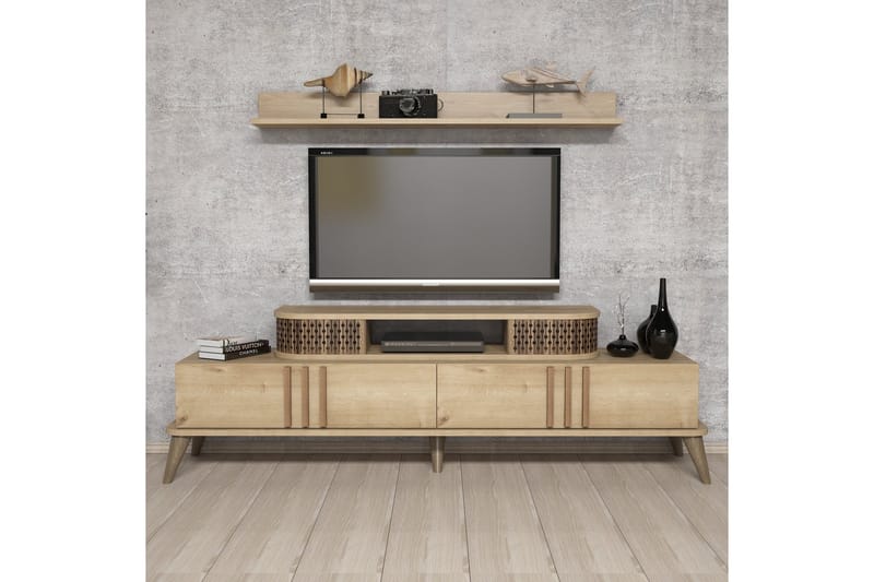 Hovdane TV-møbelsett 168 cm, Beige