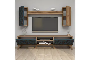 Hovdane TV-møbelsett 180 cm - Brun - Møbler - TV- & Mediamøbler - TV-møbelsett