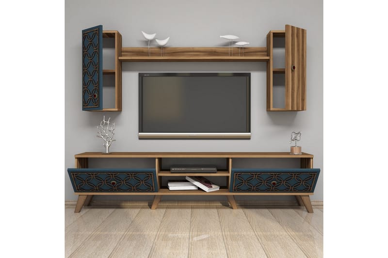 Hovdane TV-møbelsett 180 cm - Brun - Møbler - TV- & Mediamøbler - TV-møbelsett