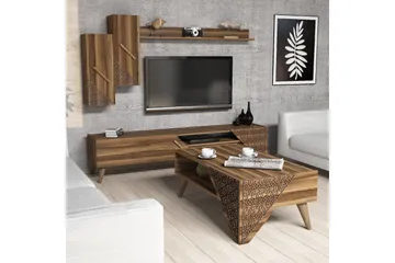 Hovdane TV-Møbelsett 180 cm - Brun - Møbler - TV- & Mediamøbler - TV-møbelsett