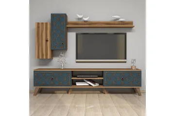 Hovdane TV-møbelsett 180 cm - Brun - Møbler - TV- & Mediamøbler - TV-møbelsett