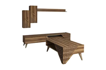 Hovdane TV-Møbelsett 180 cm - Brun - Møbler - TV- & Mediamøbler - TV-møbelsett