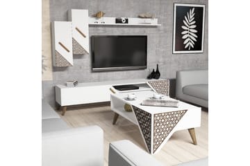 Hovdane TV-Møbelsett 180 cm - Hvit - Møbler - TV- & Mediamøbler - TV-møbelsett