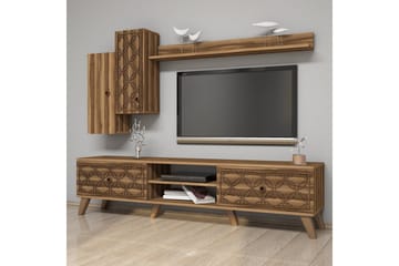 Hovdane TV-møbelsett 180 cm - Mørkebrun - Møbler - TV- & Mediamøbler - TV-møbelsett