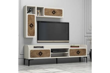 Hovdane TV-Möbelset 180 cm Brown/White - Møbler - TV- & Mediamøbler - TV-møbelsett