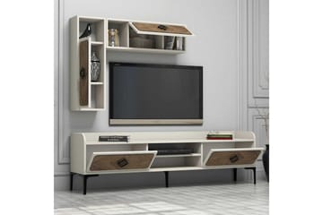 Hovdane TV-Möbelset 180 cm Brown/White - Møbler - TV- & Mediamøbler - TV-møbelsett