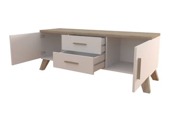 Kardos Tv-møbelsett 140 cm - Natur/Svart - Møbler - TV- & Mediamøbler - TV-møbelsett