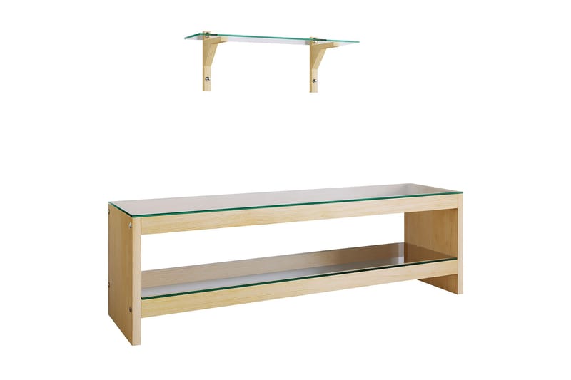 Malmby TV-Møbelsett 140 cm - Brun - Møbler - TV- & Mediamøbler - TV-møbelsett