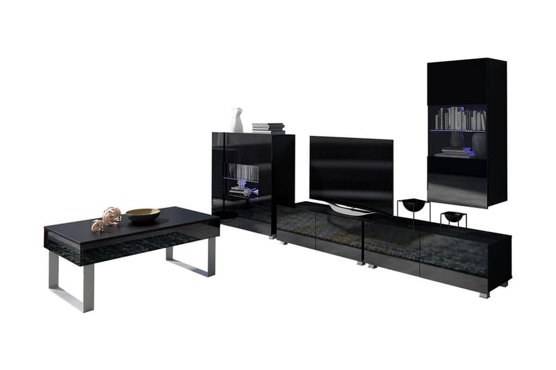 Mediamøbel Calabrini - Hvit - Møbler - TV- & Mediamøbler - TV-møbelsett