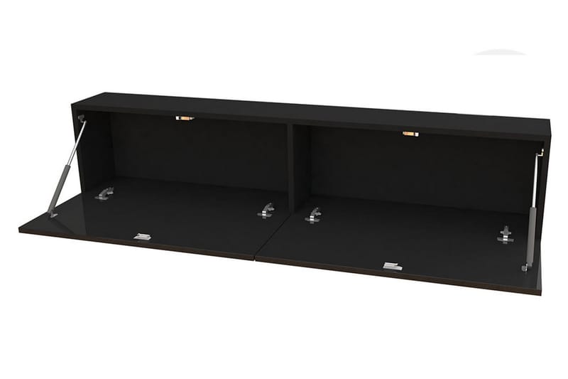 Mediamøbel Vigo 210x40x180 cm - Svart / Hvit - Møbler - TV- & Mediamøbler - TV-møbelsett