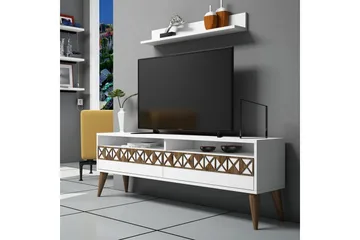 Muennink TV-møbelsett 150 cm - Hvit/Eik - Møbler - Bord - Spisebord & kjøkkenbord
