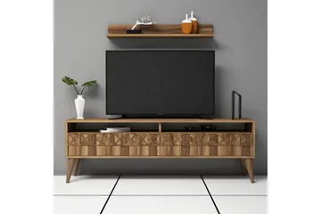 Muennink TV-møbelsett 150 cm - Valnøtt - Møbler - TV- & Mediamøbler - TV-møbelsett