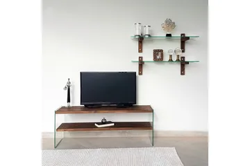 Netherlee TV-møbelsett 45 cm - Valnøtt - Møbler - TV- & Mediamøbler - TV-møbelsett