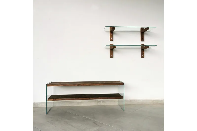 Netherlee TV-møbelsett 45 cm - Valnøtt - Møbler - TV- & Mediamøbler - TV-møbelsett