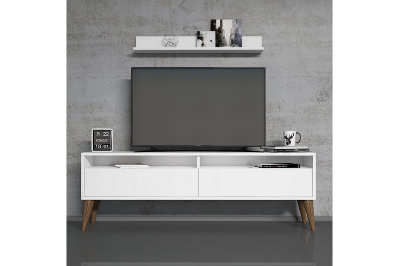 TV-møbelsett Nyarai 150 cm - Ekstra Hvit - TV-møbelsett