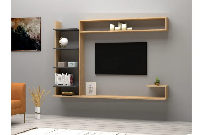 Rinorea Tv-møbelsett 180x121,8 cm - Blå - Møbler - TV- & Mediamøbler - TV-møbelsett