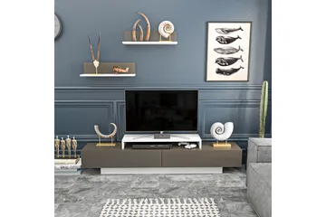 Rinorea Tv-møbelsett 180x40 cm - Hvit - Møbler - TV- & Mediamøbler - TV-møbelsett