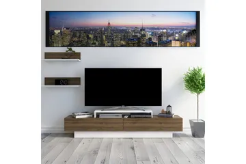 Rinorea Tv-møbelsett 180x40 cm - Hvit - Møbler - TV- & Mediamøbler - TV-møbelsett