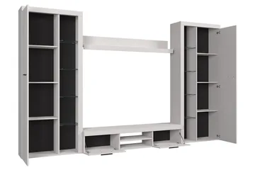 Rumba TV-møbelsett 300x34x190 cm - Beige / Brun - Møbler - TV- & Mediamøbler - TV-møbelsett
