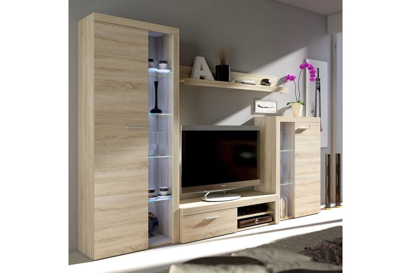 Rumba TV-møbelsett - Beige / Grå - Møbler - TV- & Mediamøbler - TV-møbelsett