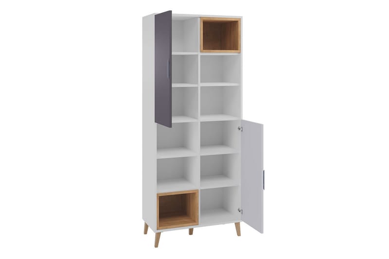 Sayuki Tv-Møbelsett 120 cm - Hvit/Grå - Møbler - TV- & Mediamøbler - TV-møbelsett