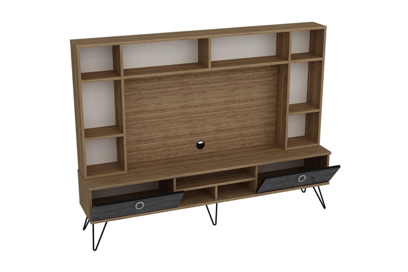 Sincerely TV-Møbelsett 180 cm - Valnøtt|Svart - Møbler - TV- & Mediamøbler - TV-møbelsett