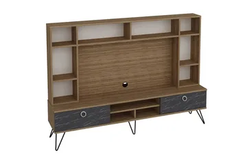 Sincerely TV-Møbelsett 180 cm - Valnøtt|Svart - Møbler - TV- & Mediamøbler - TV-møbelsett