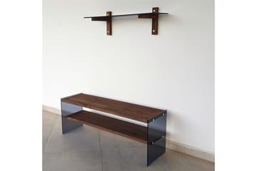 Tomassoni TV-møbelsett 45 cm - Valnøtt - Møbler - TV- & Mediamøbler - TV-møbelsett