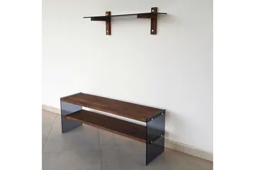Tomassoni TV-møbelsett 45 cm - Valnøtt - Møbler - TV- & Mediamøbler - TV-møbelsett