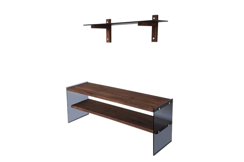 Tomassoni TV-møbelsett 45 cm - Valnøtt - Møbler - TV- & Mediamøbler - TV-møbelsett