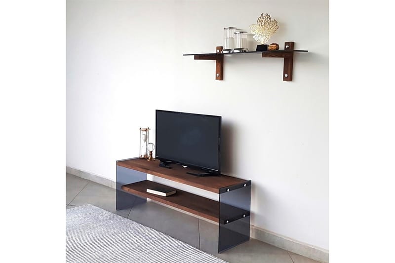 Tomassoni TV-møbelsett 45 cm - Valnøtt - Møbler - TV- & Mediamøbler - TV-møbelsett