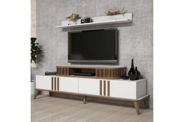 TV-Benk Amtorp 168 cm - Hvit - Møbler - TV- & Mediamøbler - TV-møbelsett